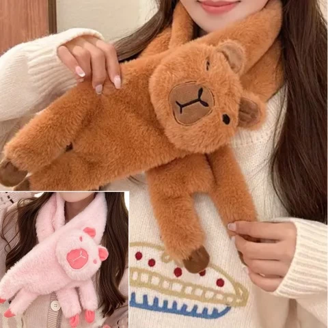 BUFANDA PELUCHE CAPIBARA