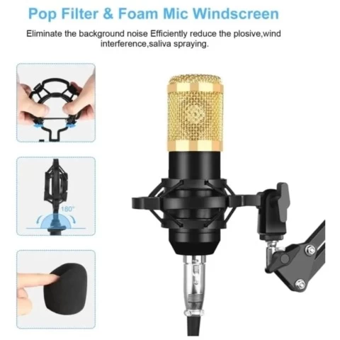 KIT MICROFONO CONDENSER PROFESIONAL